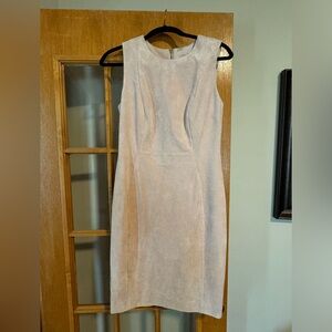Dusty pink Calvin Klein faux leather dress size 6.